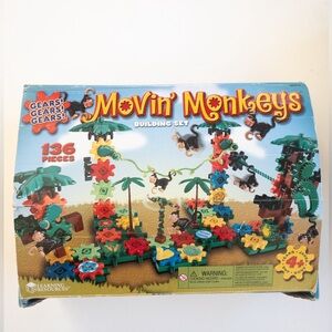 Learning Resources Gears! Gears! Movin' Monkeys Building Play Set, 136 Pieces